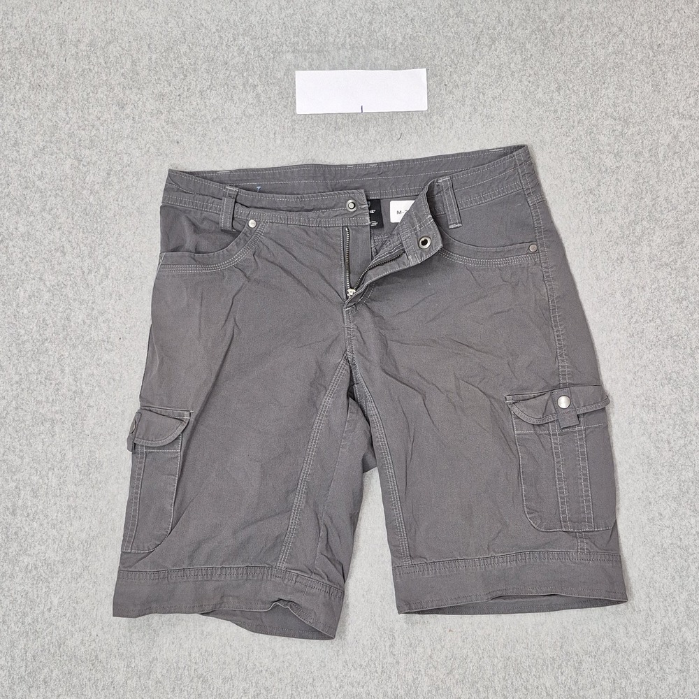 KUHL Women Shorts 10 Gray Cargo Free Range Logo Outdoor Hiking 11" 6084